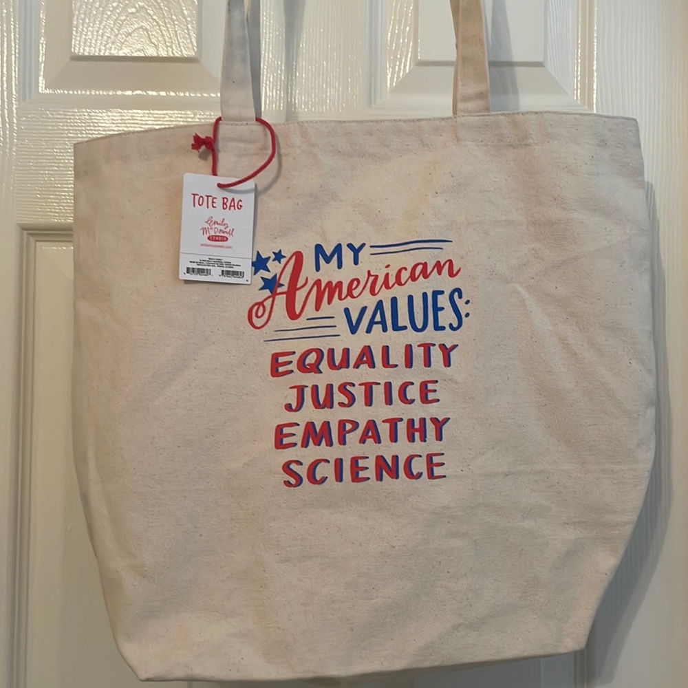 COPY - NWT My American Values Tote Bag by Emily McDowell
